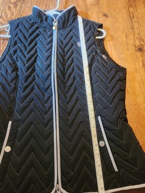 Ariat Black Quilted Vest with Light Trim